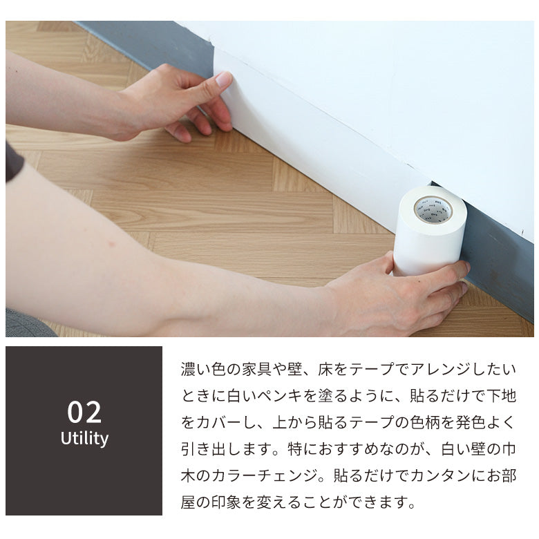 mt 下地貼り用テープ ライニング lining 下地の色消し 100mm幅×20ｍ巻 マスキングテープ カモ井