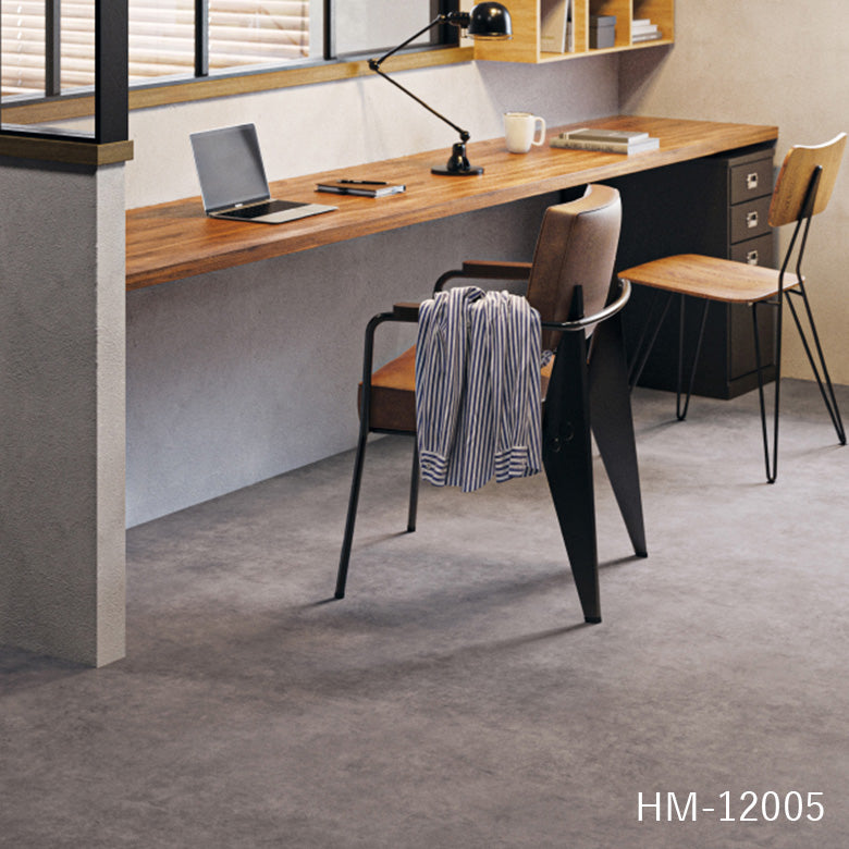 クッションフロア 石目柄 HM-12004 HM-12005 サンゲツ シャビーモルタル コンクリート調 目地なし