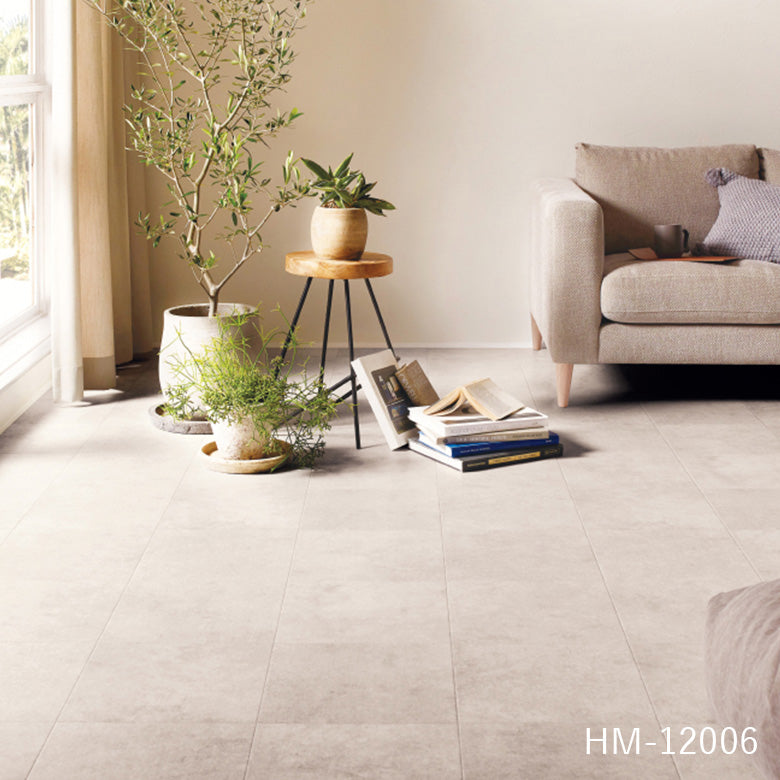 クッションフロア 10cm単位 石目柄 HM-12006 HM-12007 サンゲツ ベトンタイル モルタル