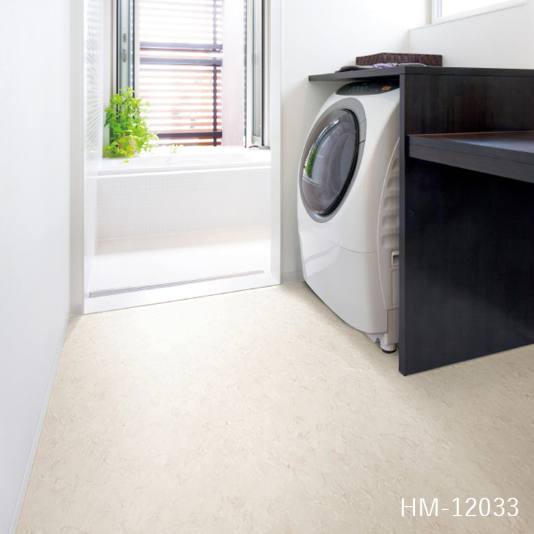 クッションフロア 10cm単位 大理石柄 HM-12033 HM-12034 オニックス 目地なし