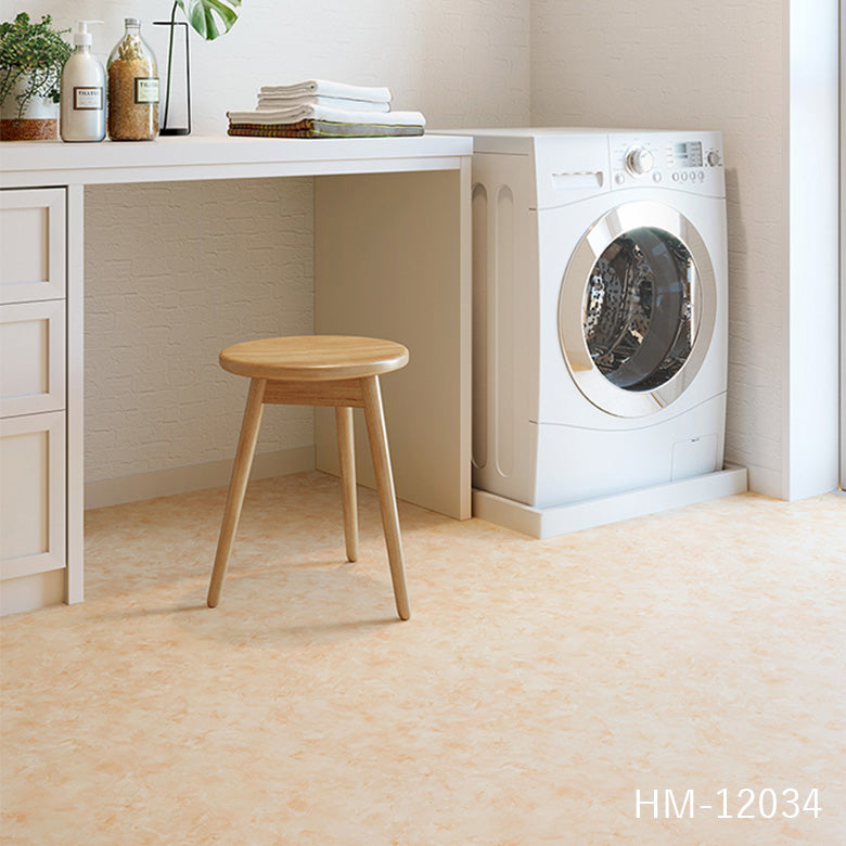 クッションフロア 10cm単位 大理石柄 HM-12033 HM-12034 オニックス 目地なし