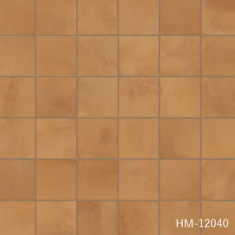 クッションフロア 10cm単位 クッションフロア タイル柄 HM-12040 サンゲツ テラコッタ