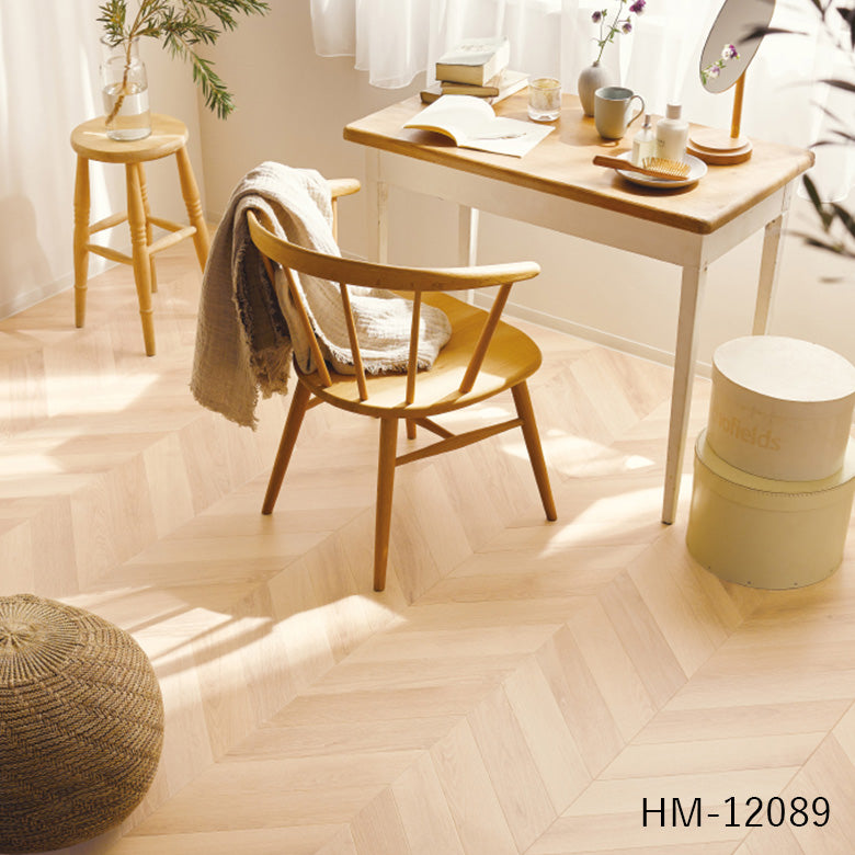 クッションフロア 10cm単位 木目柄 HM-12088 HM-12089 サンゲツ フレンチヘリン ヘリンボーン