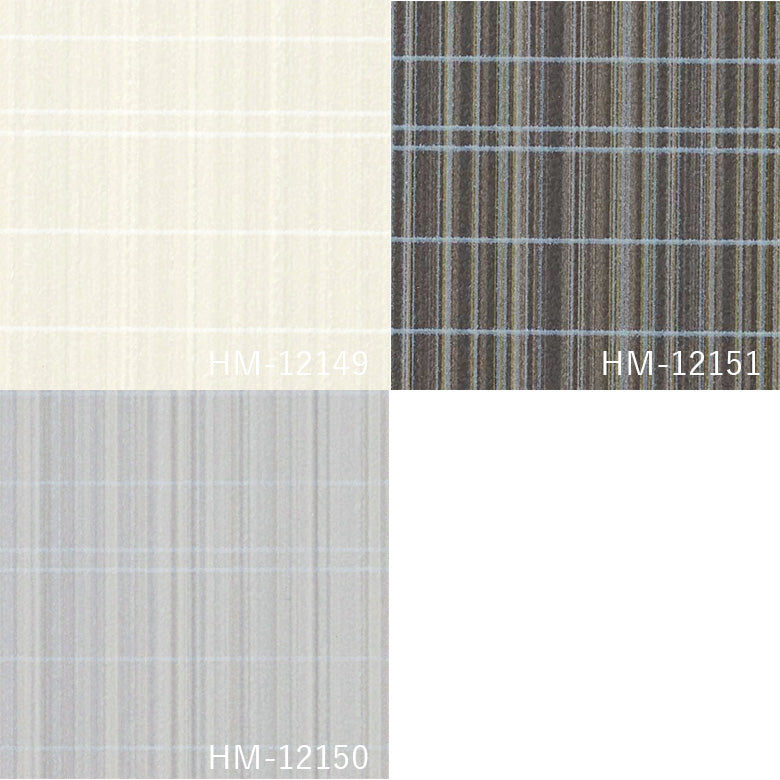 クッションフロア 10cm単位 パターン柄 HM-12149 HM-12150 HM-12151 サンゲツ ストライプチェック ホワイト グレー ダークグレー