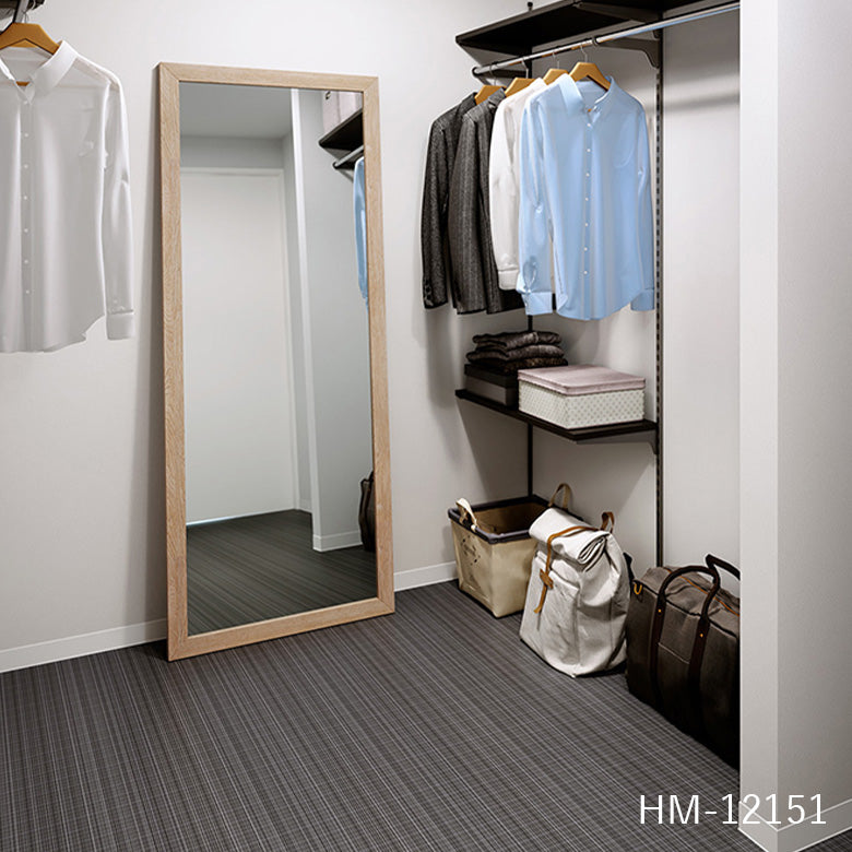 クッションフロア 10cm単位 パターン柄 HM-12149 HM-12150 HM-12151 サンゲツ ストライプチェック ホワイト グレー ダークグレー