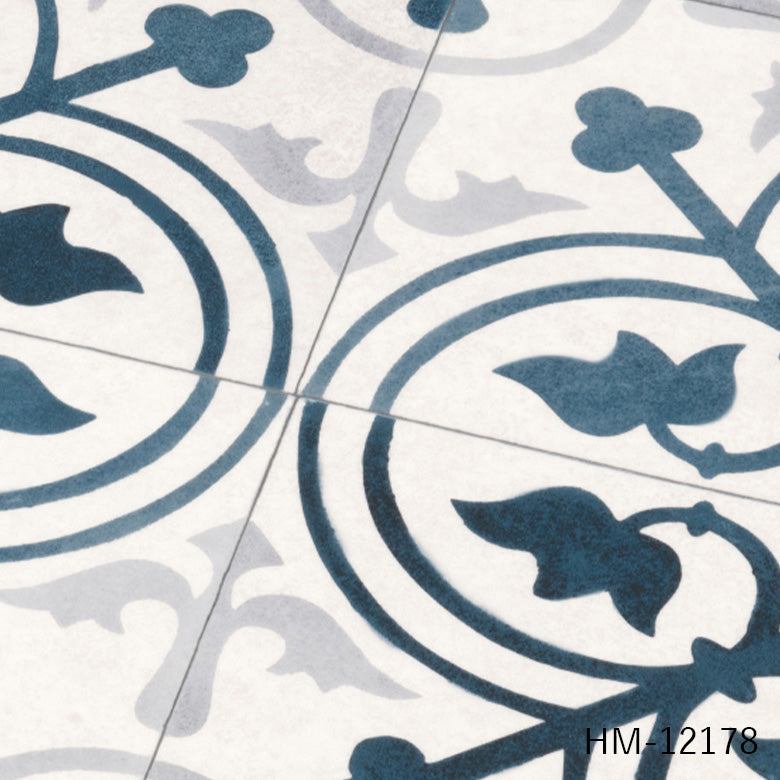 クッションフロア 10cm単位 タイル柄 HM-12178 サンゲツ 夏水組デザイン フレンチアンティークタイル