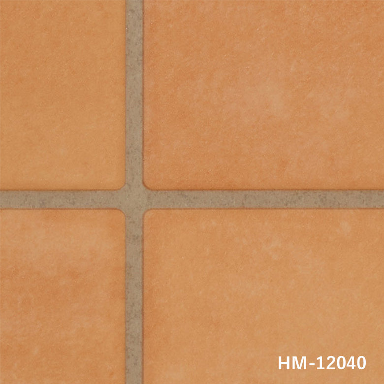 クッションフロア 10cm単位 クッションフロア タイル柄 HM-12040 サンゲツ テラコッタ