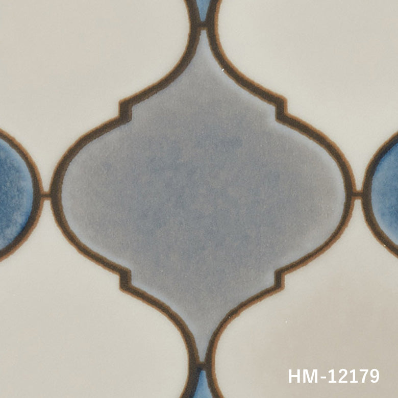 クッションフロア 10cm単位 タイル柄 HM-12179 HM-12180 サンゲツ アンティークタイル