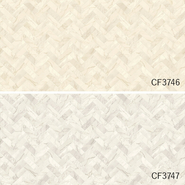 NEW! ペット対応 クッションフロア CF3746 CF3747 マーブルヘリンボーン 東リ 10cm単位 2.3ｍｍ厚 石目柄 床暖房対応 土足対応 消臭 防滑 お掃除簡単