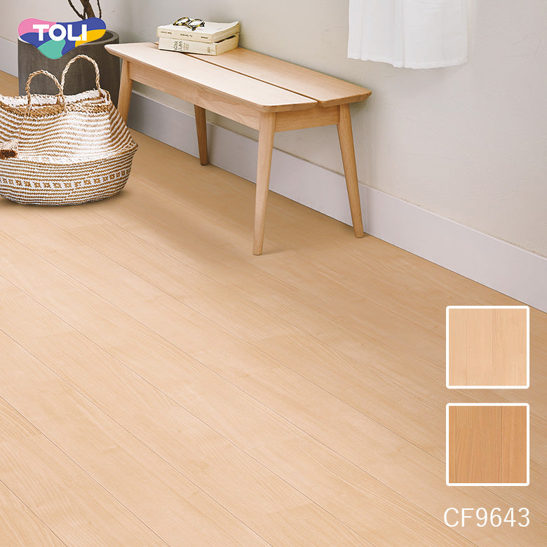 NEW! クッションフロア CF9643 CF9644 オーク 東リ 10cm単位 1.8ｍｍ厚 木目柄 抗菌 ナチュラル