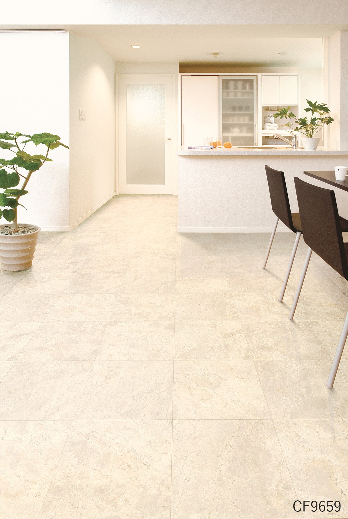 NEW! クッションフロア CF9659 クレモッソ 東リ 10cm単位 1.8ｍｍ厚 抗菌 大理石柄