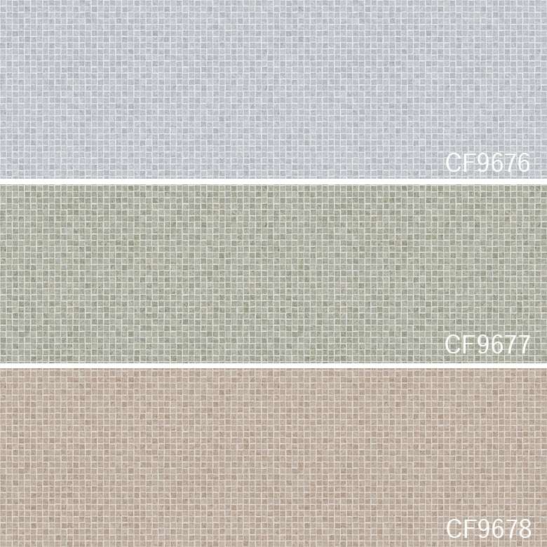 NEW! クッションフロア CF9676 CF9677 CF9678 クリアモザイク 東リ 10cm単位 1.8ｍｍ厚 抗菌 ブルー グリーン ブラウン