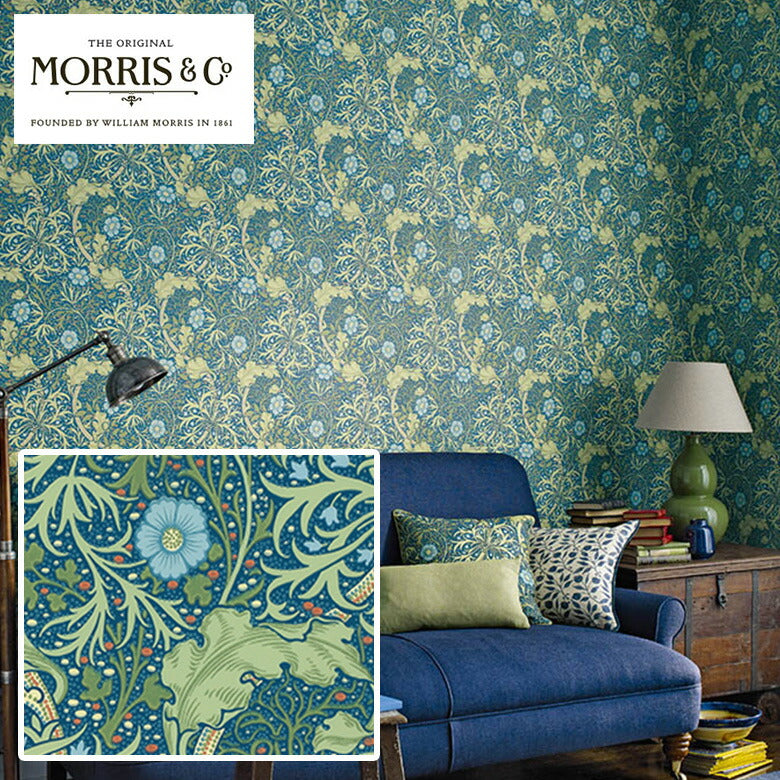 ウィリアムモリス のりなし 壁紙 Morris Seaweed モリスシーウィード LIS-42010 本売り リリカラ
