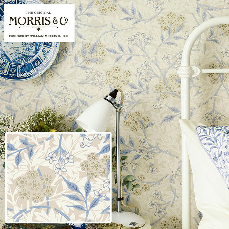 ウィリアムモリス のりなし 壁紙 Jasmine ジャスミン LIS-42020 本売り リリカラ