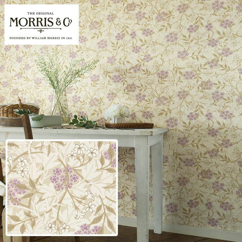 ウィリアムモリス のりなし 壁紙 Jasmine ジャスミン LIS-42019 本売り リリカラ
