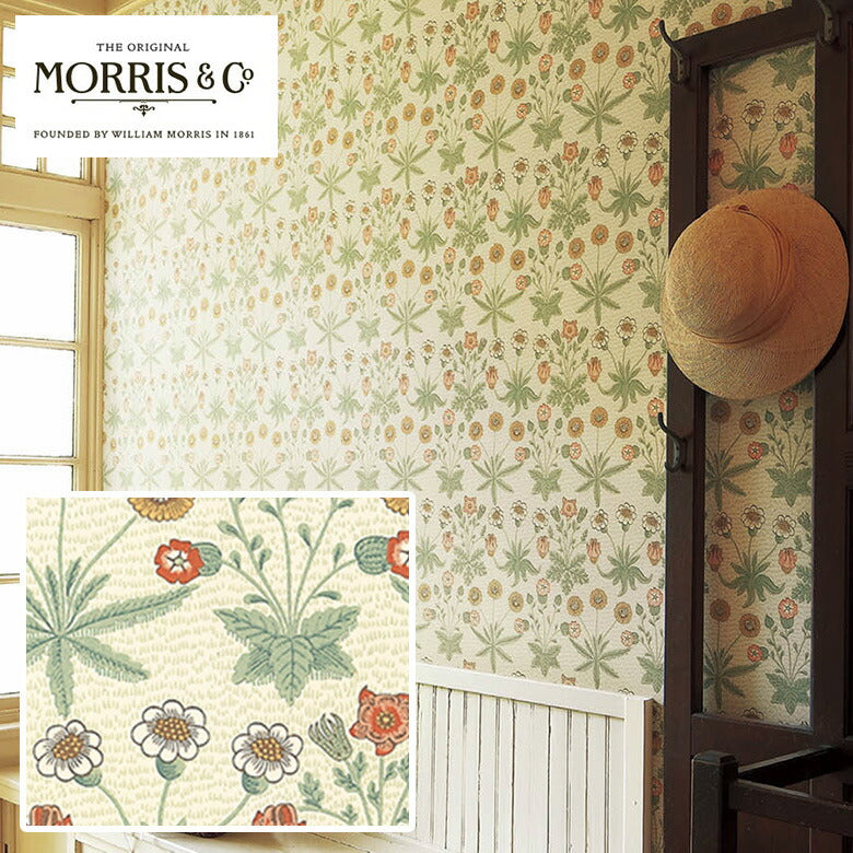 ウィリアムモリス のりなし 壁紙 Daisy デイジー LIS-42018 本売り リリカラ