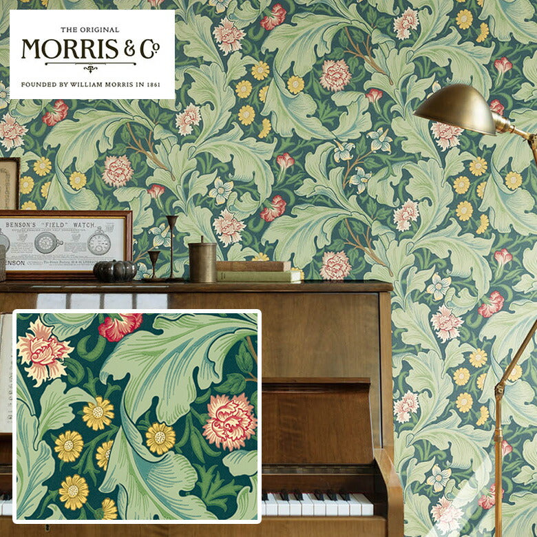 ウィリアムモリス のりなし 壁紙 Leicester レスター LIS-42007 本売り リリカラ