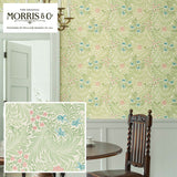 ウィリアムモリス のりなし 壁紙 ラークスパー LIS-42006 本売り リリカラ 植物柄