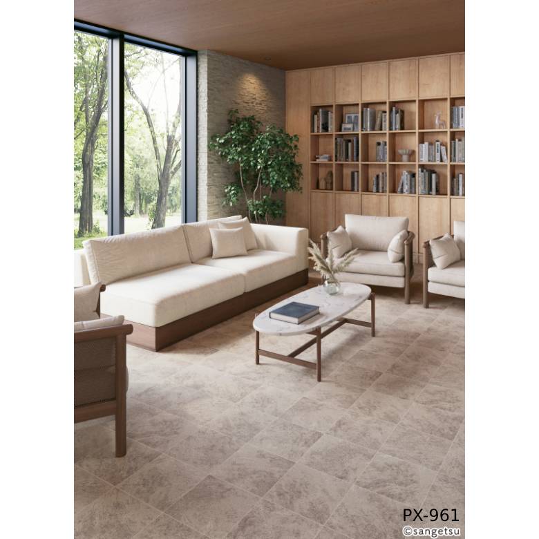 【135cm巾】1ｍ以上10cm単位 ノンスキッド ネオテグラ バルコニー床シート ノンスリップシート 長尺シート Sサイズ PX-961 PX-962 PX-963 サンゲツ NONSKID
