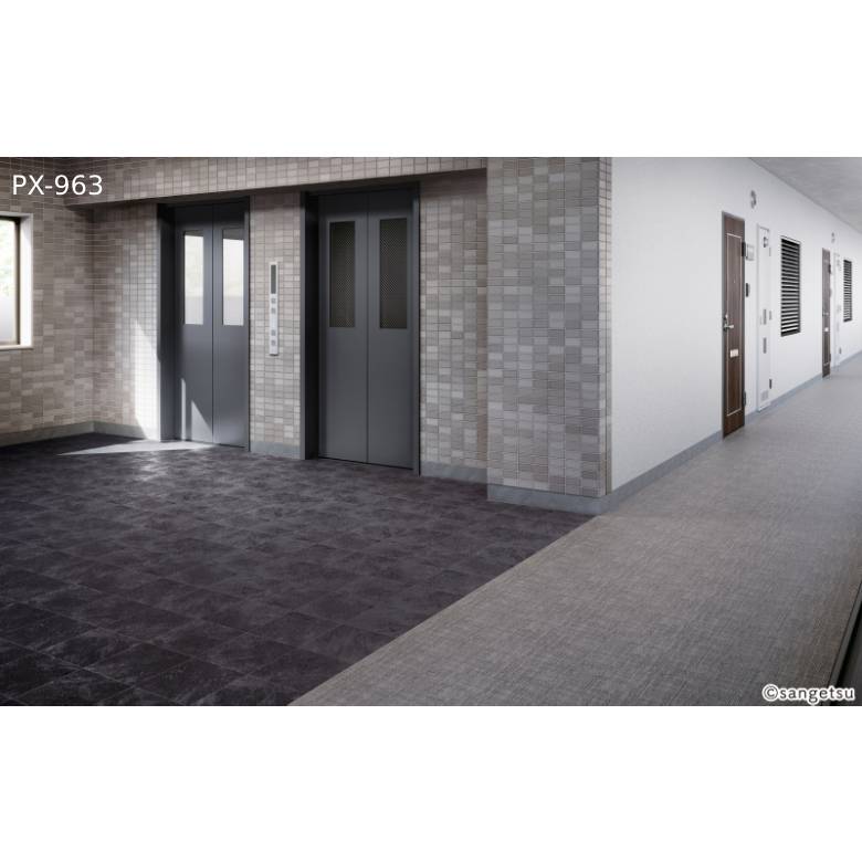 【135cm巾】1ｍ以上10cm単位 ノンスキッド ネオテグラ バルコニー床シート ノンスリップシート 長尺シート Sサイズ PX-961 PX-962 PX-963 サンゲツ NONSKID