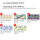 ブルーベルグレイ柄 カモ井 マスキングテープ mt CASA リメイクシート 27cm×90cm